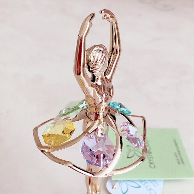 スワロフスキー　バレリーナ　【キラキラ小物　インテリア雑貨　置物　ギフト　プレゼント　お祝い　プリンセス】