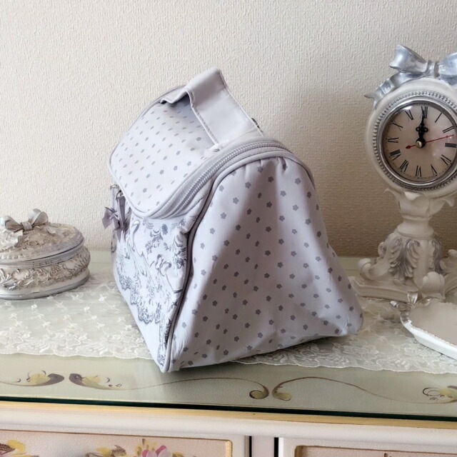 マチルドエム バッグ型ポーチ Mathilde M 【薔薇雑貨 フレンチ ロココ フランス シャビーシック コスメポーチ 化粧ポーチ】