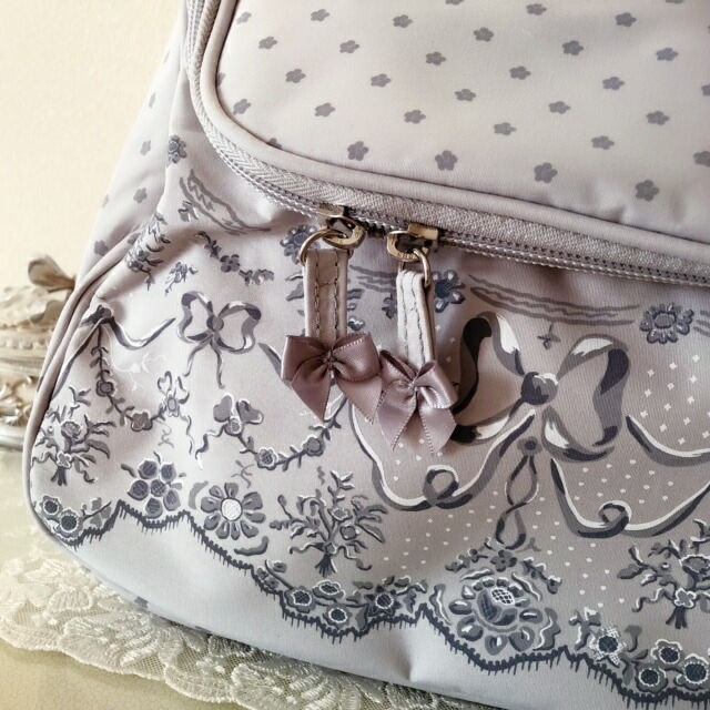 マチルドエム バッグ型ポーチ Mathilde M 【薔薇雑貨 フレンチ ロココ フランス シャビーシック コスメポーチ 化粧ポーチ】