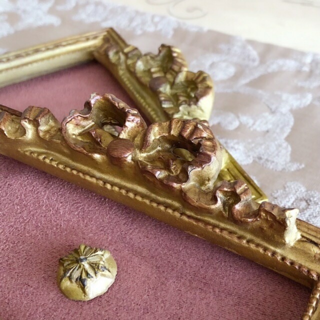 クラシック壁掛け　【薔薇雑貨　インテリア雑貨　額　ローズ　ロココ　天使　エンジェル　カメオ】