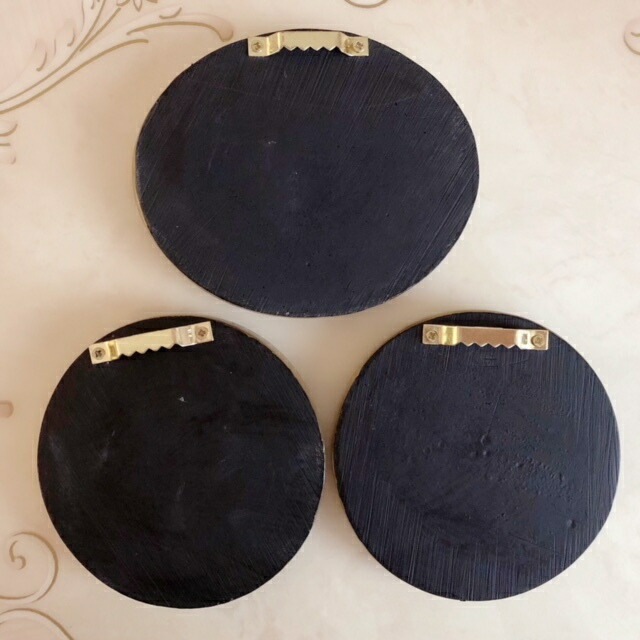 クラシック壁掛け　ラウンドＢ　【薔薇雑貨　インテリア雑貨　額　ローズ　ロココ　天使　エンジェル　カメオ】