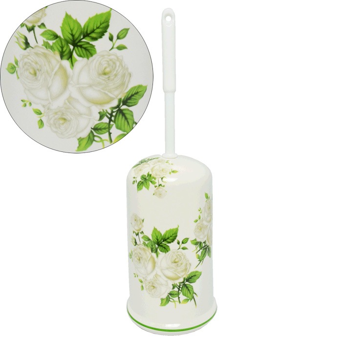 陶器トイレブラシ　ロイヤルアーデン　【薔薇雑貨　ローズ雑貨　サニタリーグッズ　お掃除　トイレタリー】