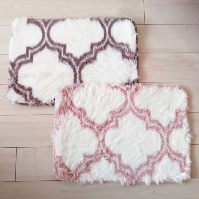 バスマット　モロッカン柄　【薔薇雑貨　ローズ　ロココ　インテリア　敷物　バス用品　ルームマット】