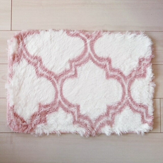 バスマット　モロッカン柄　【薔薇雑貨　ローズ　ロココ　インテリア　敷物　バス用品　ルームマット】