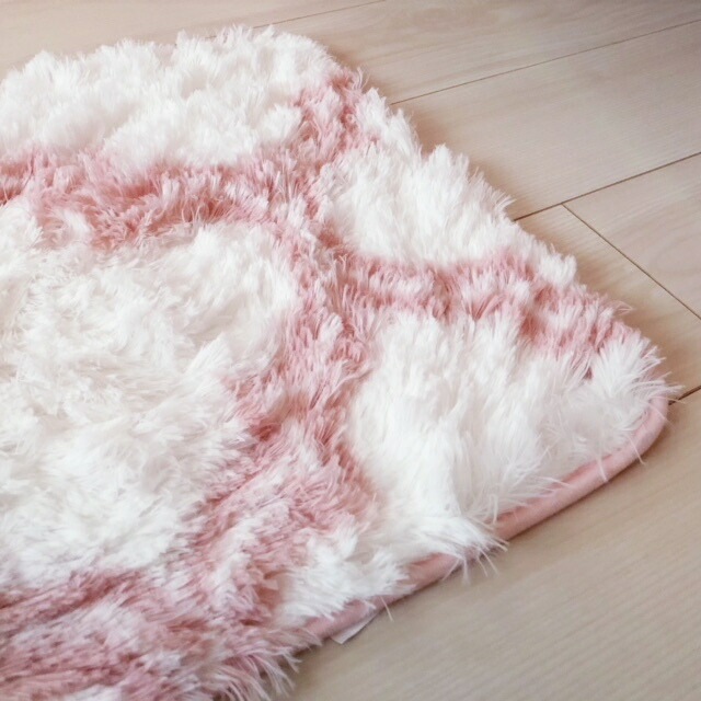 バスマット　モロッカン柄　【薔薇雑貨　ローズ　ロココ　インテリア　敷物　バス用品　ルームマット】