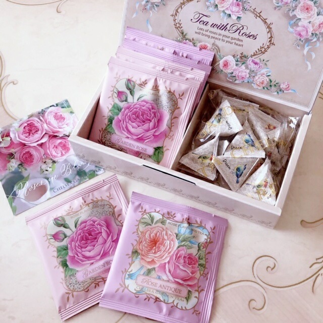 チェルシーガーデンティー ローズティーギフト 6袋+シュガー10個 【薔薇雑貨 ローズ 紅茶 ギフト プレゼント 薔薇の紅茶】