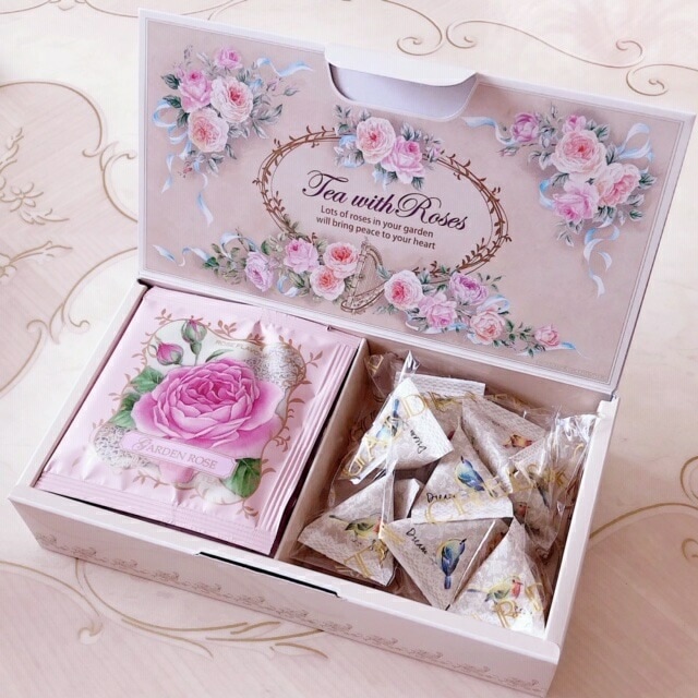 チェルシーガーデンティー ローズティーギフト 6袋+シュガー10個 【薔薇雑貨 ローズ 紅茶 ギフト プレゼント 薔薇の紅茶】