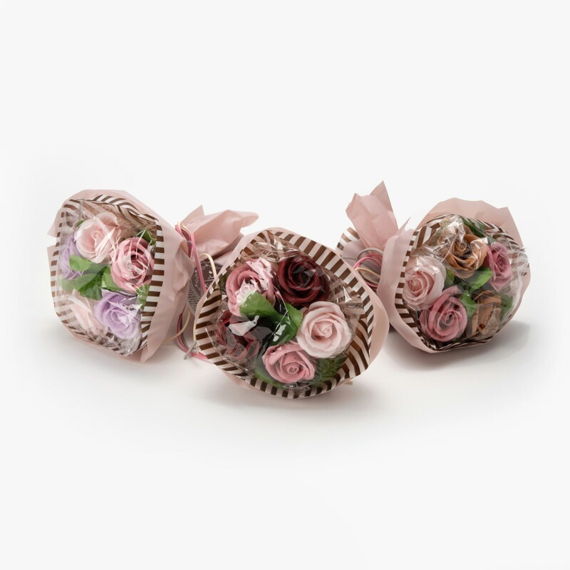 カフェ・オ・レ カラーブーケB　※専用紙袋付き　【薔薇雑貨　バスグッズ　バスペタル　フレグランス　花束　入浴剤　バブルバス　お風呂　ギフト　プレゼント】