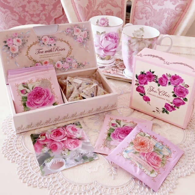 チェルシーガーデンティー　ローズティーギフト　６袋＋シュガー１５個　【薔薇雑貨　ローズ　紅茶　ギフト　プレゼント　薔薇の紅茶】