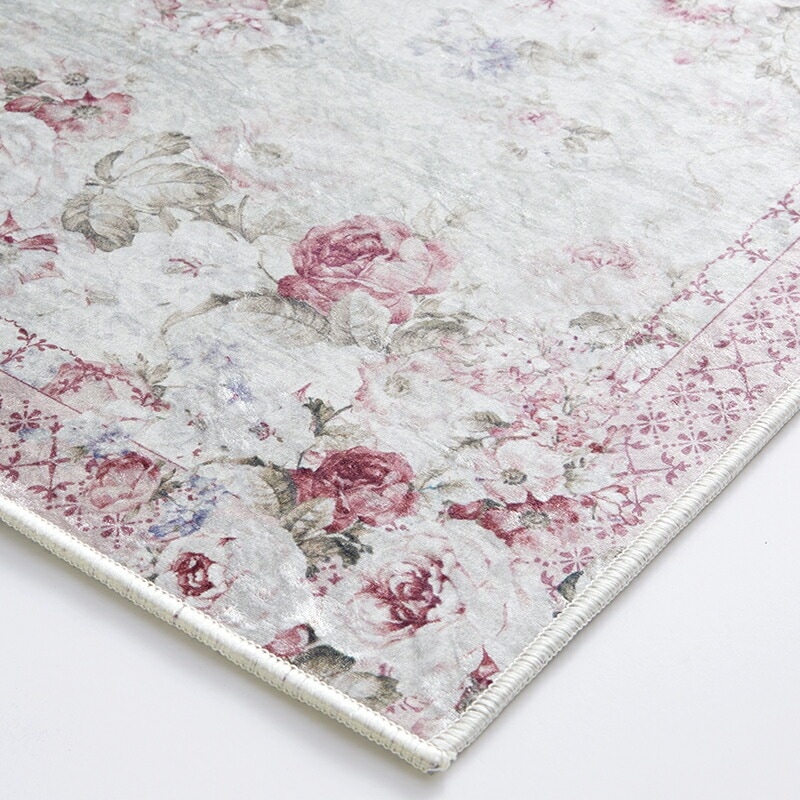 マルチマット　Mサイズ　７０×１２０センチ　【薔薇雑貨　玄関マット　ルームマット　キッチンマット　薔薇柄マット　ラグマット　敷物】