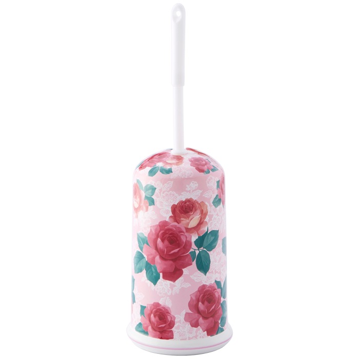 陶器トイレブラシ　ロイヤルアーデン　【薔薇雑貨　ローズ雑貨　サニタリーグッズ　お掃除　トイレタリー】