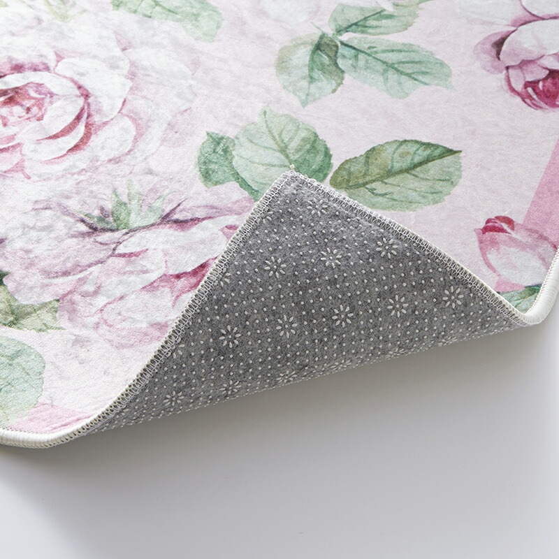 マルチマット　Sサイズ　５０×８０センチ　【薔薇雑貨　玄関マット　ルームマット　キッチンマット　薔薇柄マット　ラグマット　敷物】