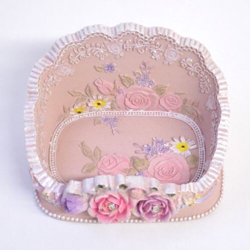 スマホスタンドLサイズ（ iPhone12対応）　ピンク　【薔薇雑貨　ローズ雑貨　姫系雑貨　小物入れ　トレー　ジュエリーボックス　プリンセス　ギフト】