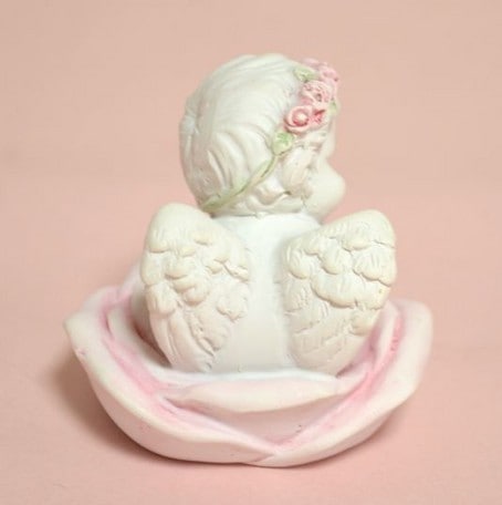 フラワーエンジェル　【薔薇雑貨　ローズ　エンゼル　天使　フェアリー　インテリア　オブジェ　置き物　ギフト　プレゼント　お祝い】
