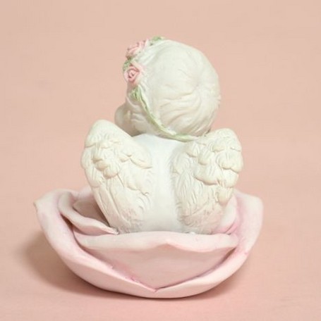 フラワーエンジェル　【薔薇雑貨　ローズ　エンゼル　天使　フェアリー　インテリア　オブジェ　置き物　ギフト　プレゼント　お祝い】
