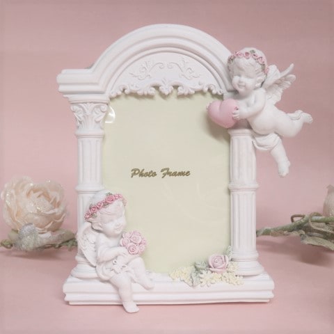 クラシックエンゼルフォトフレーム 　【天使雑貨　エンジェル雑貨　エンゼル雑貨　置物　写真立て　プレゼント　贈答】