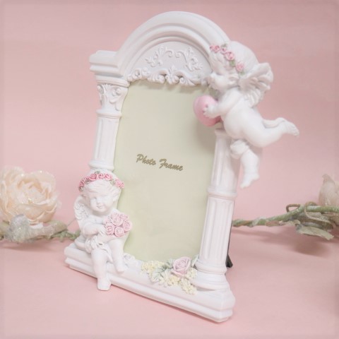 クラシックエンゼルフォトフレーム 　【天使雑貨　エンジェル雑貨　エンゼル雑貨　置物　写真立て　プレゼント　贈答】