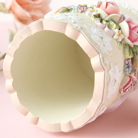 ローズスタンド　【薔薇雑貨　ローズ雑貨　姫系雑貨　インテリア雑貨　ペン立て　メイクブラシ立て　小物入れ　プリンセス】