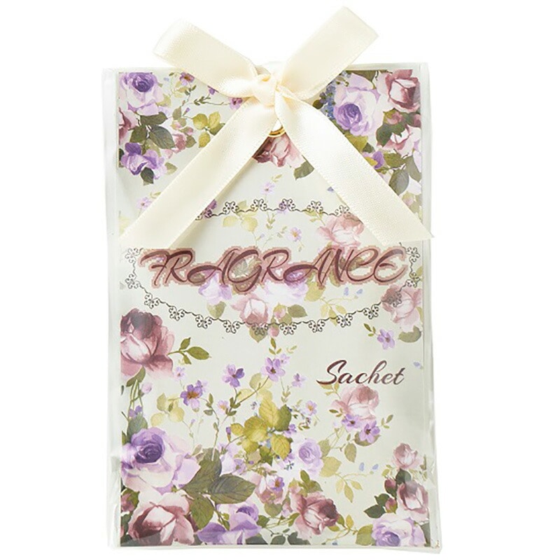 【メール便可】　サシェS　コットンフラワーの香り　【薔薇雑貨　ローズ雑貨　フレグランス　ポプリ　芳香剤　消臭剤　プレゼント】