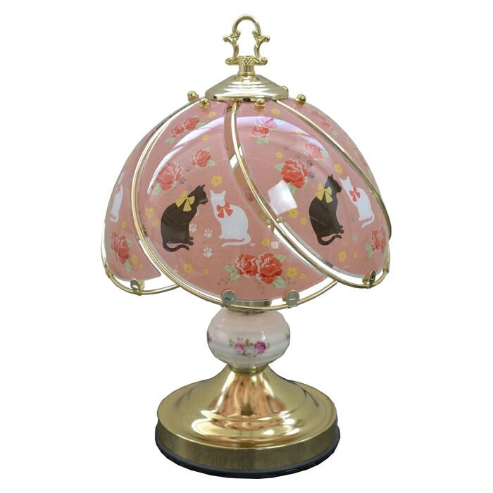 タッチランプL　【薔薇雑貨　ローズ雑貨　姫系雑貨　プリンセス　シャンデリア　タッチセンサー　贈り物　ライト　照明】