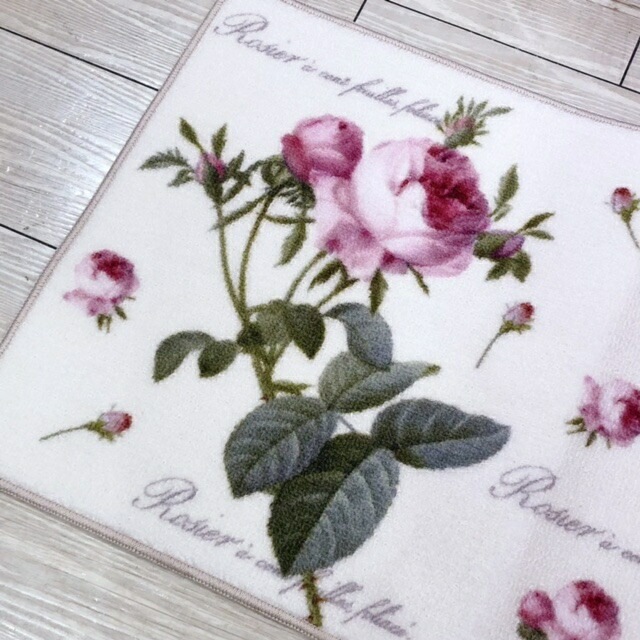 ルドゥーテ　インテリアマット　【薔薇雑貨　玄関マット　ルームマット　バスマット　薔薇柄マット　敷物】