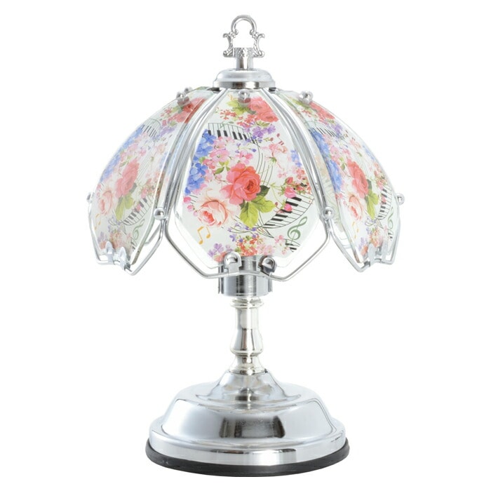 タッチランプS　【薔薇雑貨　ローズ雑貨　姫系雑貨　プリンセス　シャンデリア　タッチセンサー　贈り物　ライト　照明】