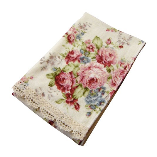 【メール便可】　ガーゼ＆パイルフェイスタオル　マリー　日本製　【薔薇雑貨　タオル　バス　トイレ　ランドリー　ハンドタオル　贈り物】