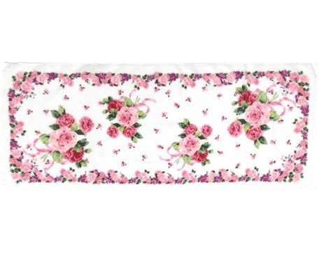 【メール便可】 両面パイルフェイスタオル ローズヴィーナス 日本製 【薔薇雑貨 ローズ雑貨 キッチン雑貨 タオル クロス タオル 花柄 ギフト プレゼント】
