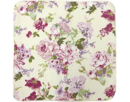 【メール便可】やわ肌ガーゼハンカチ　ローラ　日本製　【薔薇雑貨　タオル　花柄　ハンドタオル　贈り物】