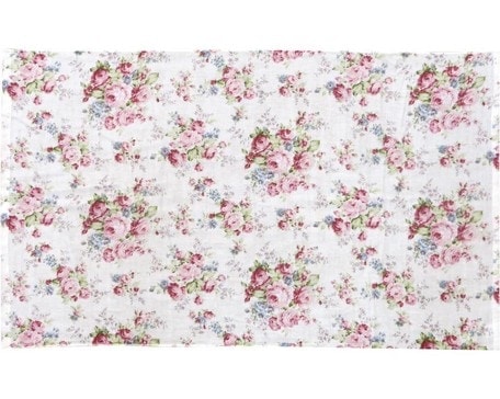 【メール便可】　やわ肌ガーゼバスタオル　マリー　日本製　【薔薇雑貨　タオル　花柄　ハンカチ　ハンドタオル　ひざ掛け　おくるみ　贈り物】