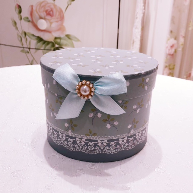 ギフトボックス入りマグカップ ポムドゥース ブルー 【薔薇雑貨