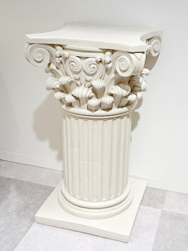 パルテノンコラム　ガーデニングレジン　【薔薇雑貨　天使雑貨　エンゼル　天使　プリンセス　ロココ　置物　エクステリア】