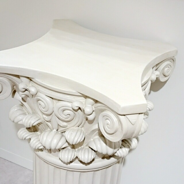 パルテノンコラム　ガーデニングレジン　【薔薇雑貨　天使雑貨　エンゼル　天使　プリンセス　ロココ　置物　エクステリア】