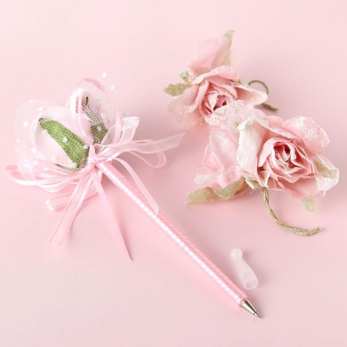 ローズボールペン 【薔薇雑貨 花柄 造花 ブーケ 文房具 ステーショナリー 花束 プレゼント ギフト】