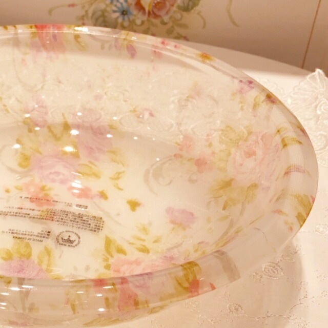 アクリルバスボウル　アニマローズ　【薔薇雑貨　ローズ雑貨　お風呂　バスグッズ　サニタリーグッズ　花柄　手桶　バスボウル】