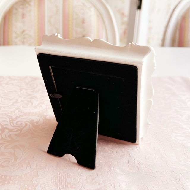 ミニフォトフレーム スクエア 【薔薇雑貨 姫系雑貨 写真立て シャビーシック ロココ お祝い プレゼント】