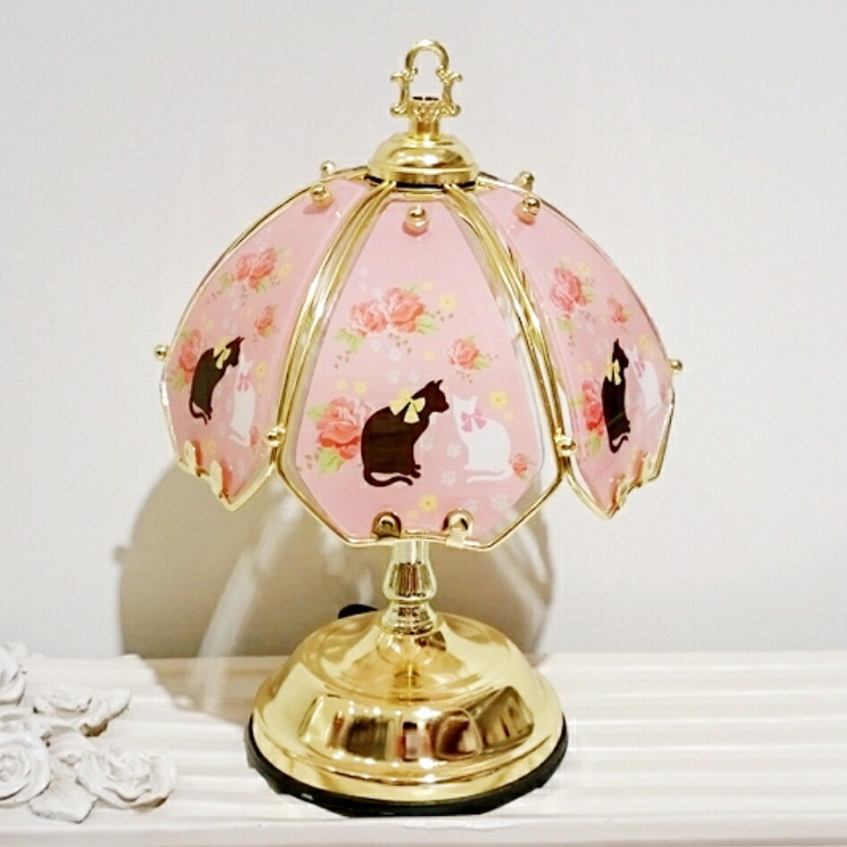 タッチランプS　【薔薇雑貨　ローズ雑貨　姫系雑貨　プリンセス　シャンデリア　タッチセンサー　贈り物　ライト　照明】