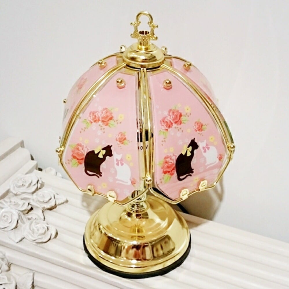 タッチランプS　【薔薇雑貨　ローズ雑貨　姫系雑貨　プリンセス　シャンデリア　タッチセンサー　贈り物　ライト　照明】