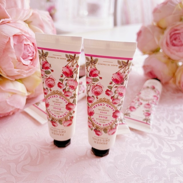 パニエデサンス エッセンシャルズ　ハンドクリーム　ローズ　【薔薇雑貨　コスメ　スキンケア　ボディケア　ボディクリーム　ハンドクリーム　保湿】