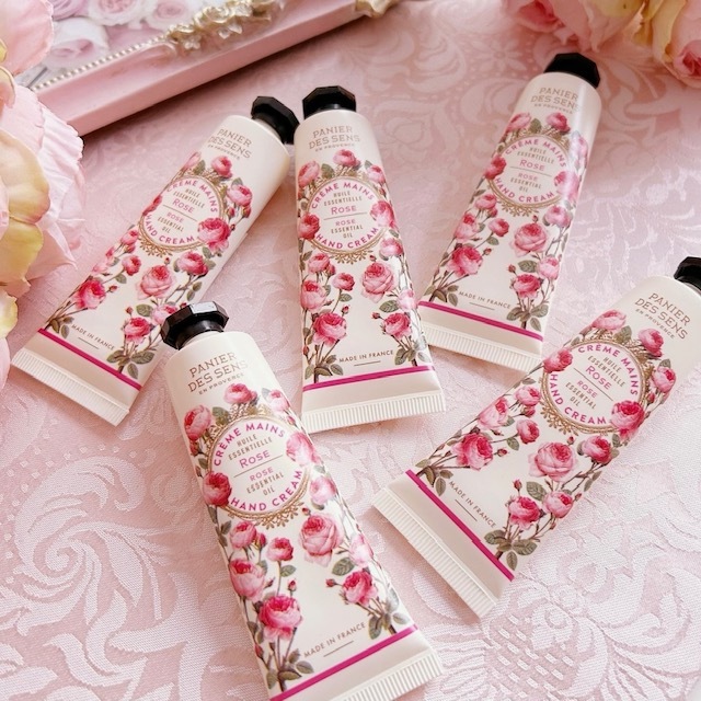 パニエデサンス エッセンシャルズ　ハンドクリーム　ローズ　【薔薇雑貨　コスメ　スキンケア　ボディケア　ボディクリーム　ハンドクリーム　保湿】
