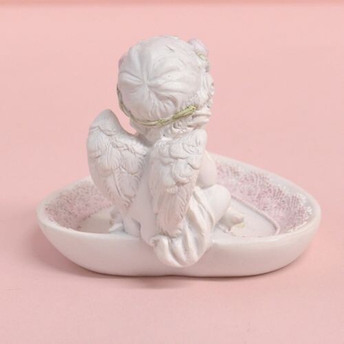 ローズエンゼルトレー　【天使雑貨　エンジェル雑貨　エンゼル雑貨　ハート型　トレイ　置物　お祝い　プレゼント】
