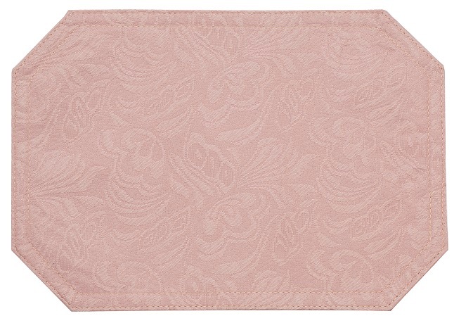 【メール便可】　撥水ランチョンマット　ピンク　【薔薇雑貨　ローズ　テーブルセンター　テーブルクロス　花柄】