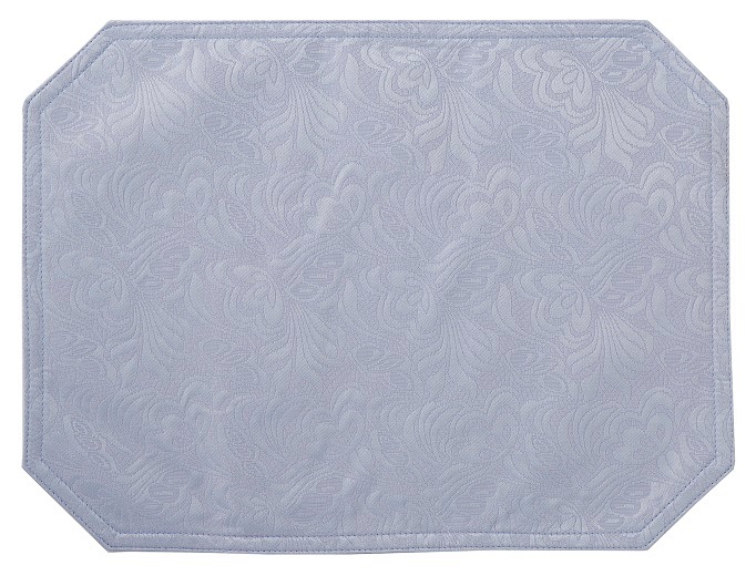 【メール便可】 撥水ランチョンマット ライトグレー 【薔薇雑貨 ローズ テーブルセンター テーブルクロス 花柄】