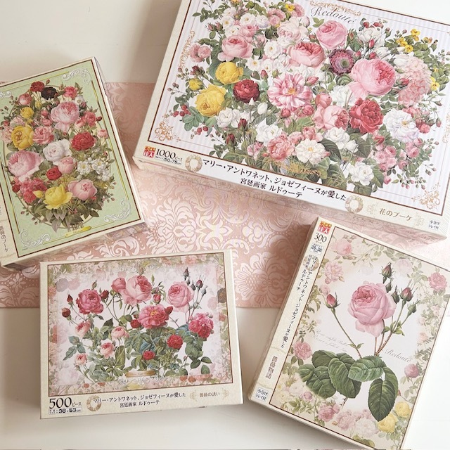エポック社　ルドゥーテ ジグソーパズル　薔薇物語（300ピース）　【薔薇雑貨　ローズ雑貨　額　額絵　薔薇の絵画　パズル】