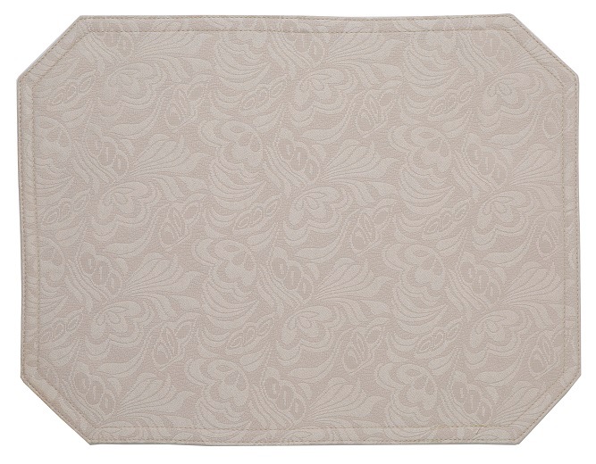 【メール便可】 撥水ランチョンマット アイボリー 【薔薇雑貨 ローズ テーブルセンター テーブルクロス 花柄】