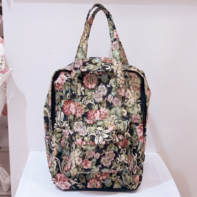 ゴブランリュック クラシックフラワー 【薔薇雑貨 薔薇柄 リュック