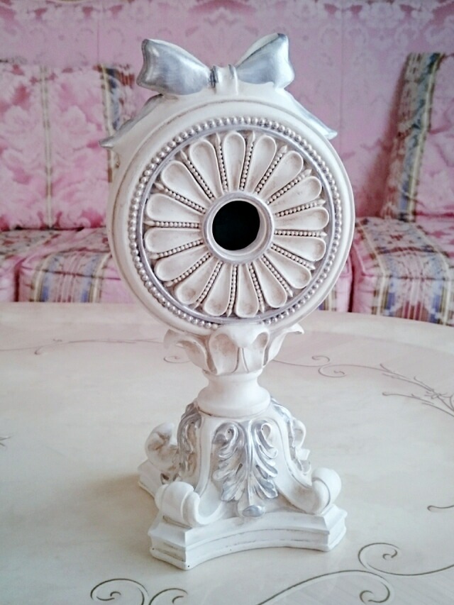 輸入雑貨 プリンセス ヨーロピアン 姫系 テーブルクロック置時計 回転