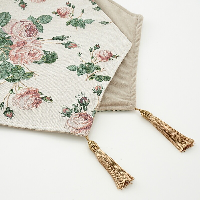 【メール便可】　ゴブランテーブルランナーL（３５×１２０センチ）　ルドゥーテローズ　【薔薇雑貨　テーブルセンター　テーブルクロス】