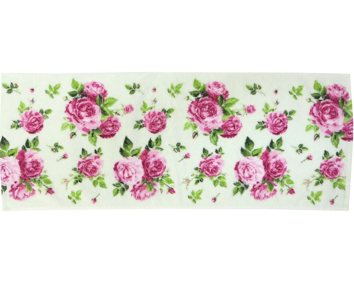 【メール便可】　両面パイルフェイスタオル　レーヌ　日本製　【薔薇雑貨　ローズ雑貨　キッチン雑貨　タオル　クロス　タオル　花柄　ギフト　プレゼント】