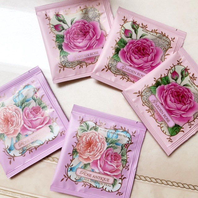 チェルシーガーデンティー　ローズティーギフト　５袋入り　【薔薇雑貨　ローズ　紅茶　ギフト　プレゼント　薔薇の紅茶】